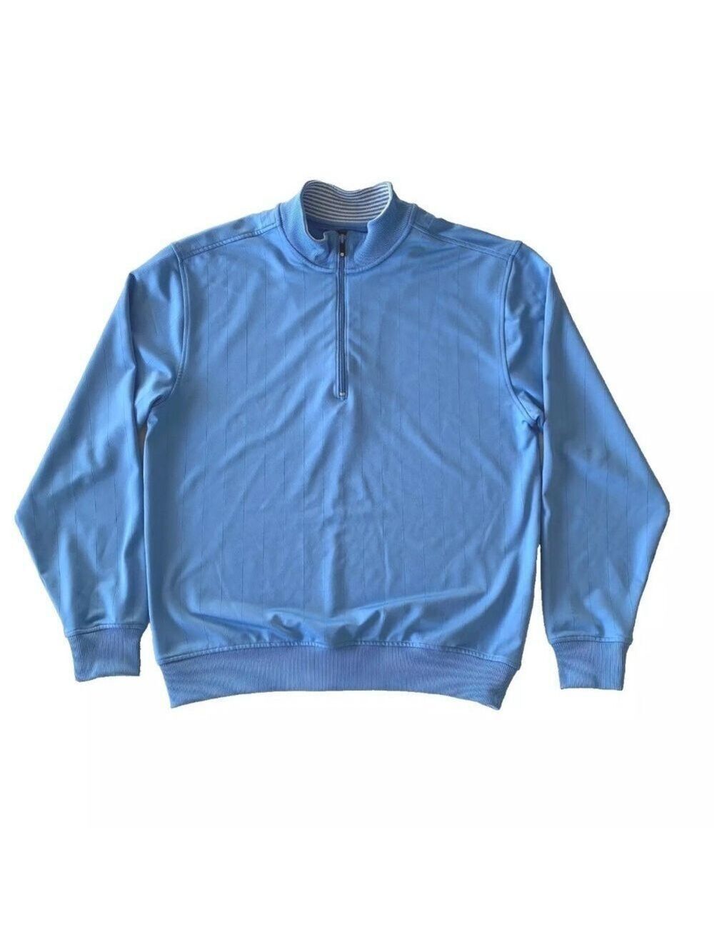 FootJoy 1/4 Zip Pullover Long Sleeve Performance Golf Blue Polyester Mens Sz M